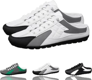 2025 New Mens Backless Slip on Shoes, Men's Lightweight Breathable Backless Sneakers, Mens Slip On Shoes for Spring Summer