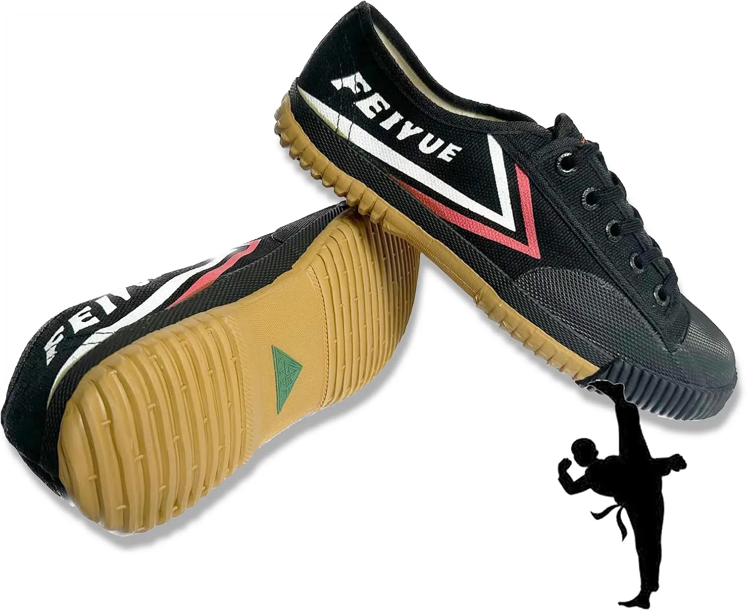 Adults Martial Arts Shoes Men Women |Kids Low Top Canvas Sneakers for Kung fu Parkour | Daily Casual Walking Shoes | Rubber Sole Fashion Sneakers