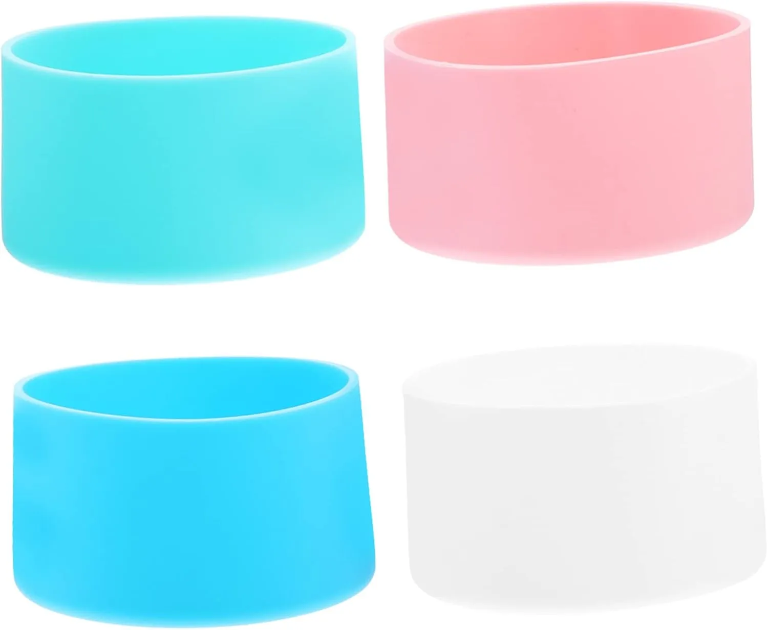 Alipis 4sets Water Bottle Boot Base Tumbler Accessories Camping Cup Sleeve Washable Silicone Cover 4pcs*4
