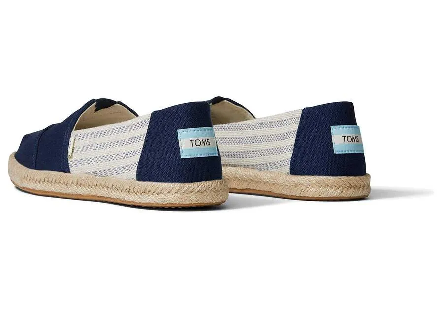 Alpargata Rope Navy Stripes