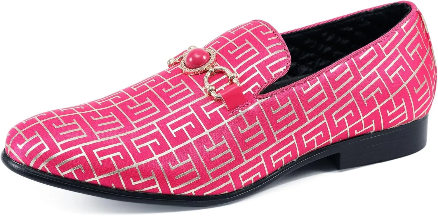 Amali Luxury Loafers for Men - Elegant Slip-On Men’s Dress Shoes - Fashion Smoking Slippers