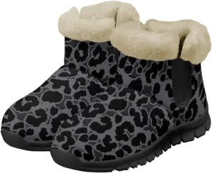 Ankle Booties for Women Anti Slip Snow Boots Fuzzy Fleece House Bootie Comfy Warm Winter Shoes