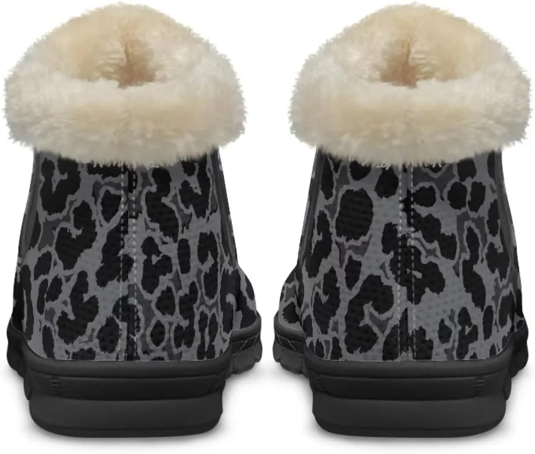Ankle Booties for Women Anti Slip Snow Boots Fuzzy Fleece House Bootie Comfy Warm Winter Shoes