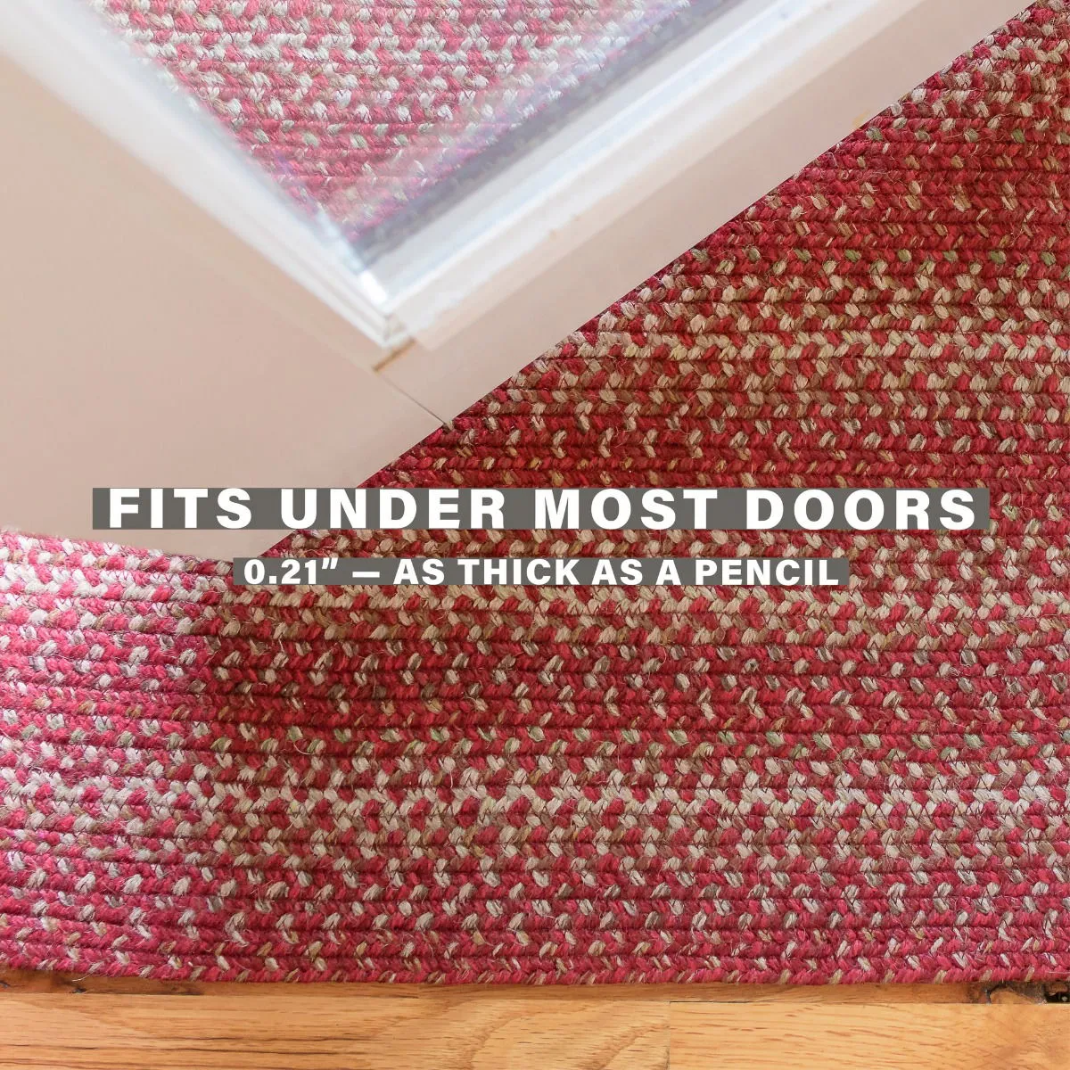 Apple Pie Red Jute Braided Oval Rugs