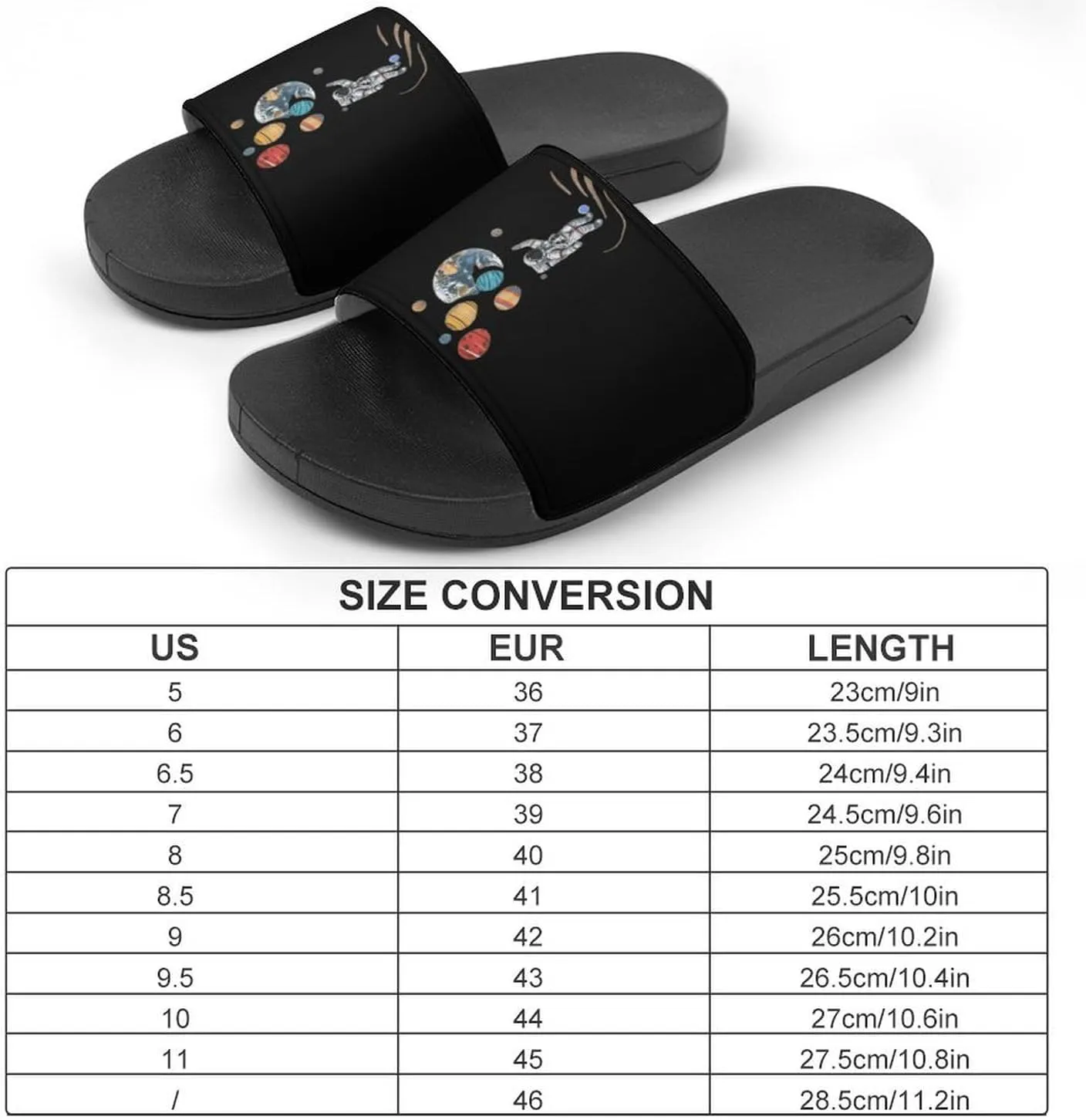 Astronaut Holding Planet Balloons House Sandals Non Slip Slippers Quick Drying Bathroom Shower Shoes for Women Men