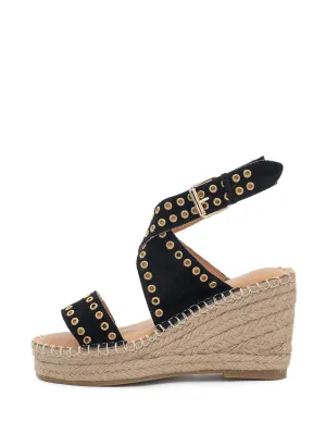 Avi | Espadrilles Sleehak Zwart