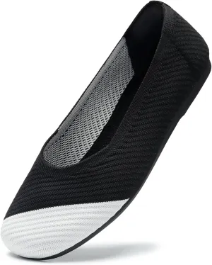 Bacia Women Flats Shoes Square Toe Ballet Flats Washable Fashion Two Toned Casual Office Shoes