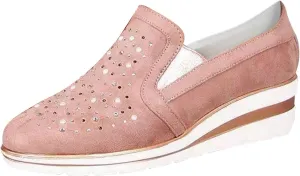 Bamboo Store Flats Shoes Women Dressy Wide Width Shoes Platform Ladies Casual Sneakers Loafers Crystal Women Studded Slides