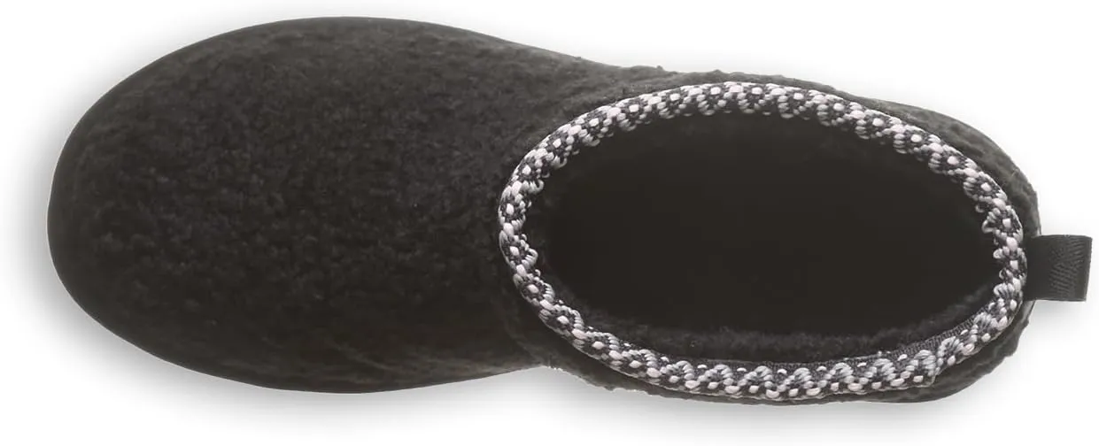 BEARPAW Women's Snuggle Daphne Deco Slip on Ankle Winter Boot