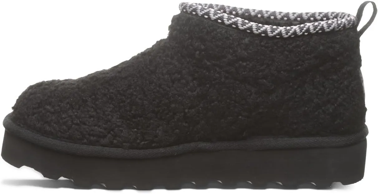 BEARPAW Women's Snuggle Daphne Deco Slip on Ankle Winter Boot
