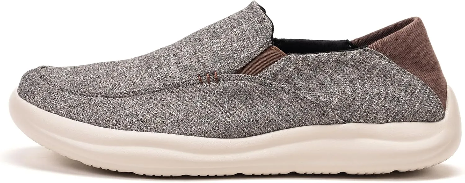 BEJINASH Men’s Slip-on Walking Shoes, Lightweight Breathable Go Walk Shoes with Arch Support,Comfortable Casual Loafers Shoes