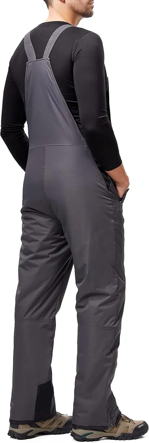 BenBoy Mens Snow Bibs Ski Pants Softshell Waterproof Insulated Ripstop Snowboarding Overalls Winter