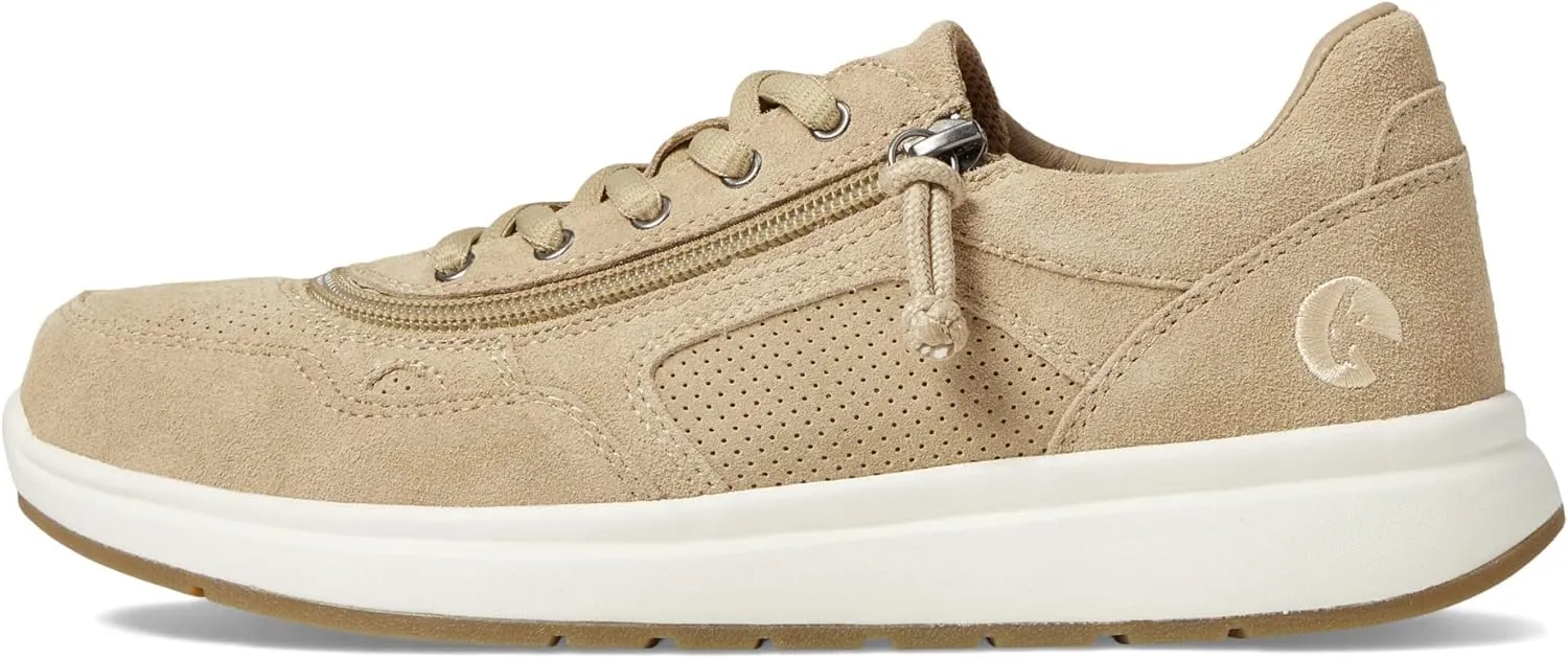 BILLY Footwear Comfort Jogger Sneakers for Women – Leather Upper – PU and Mesh Lining – Round Toe