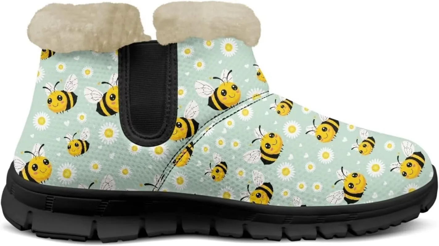 Binienty Womens Snow Boots Winte Fur Lined Cozy Warm Insulated Fuzzy Boots