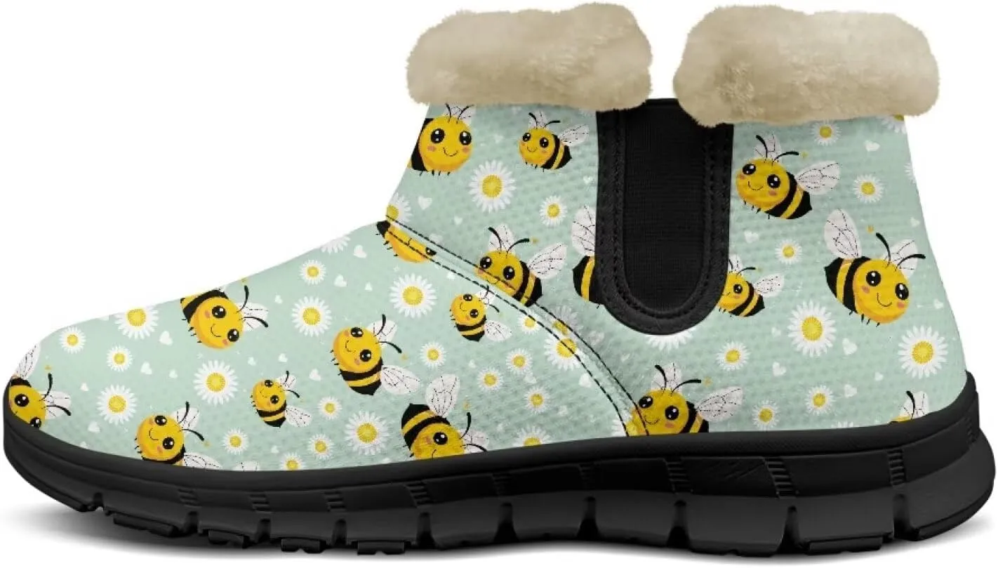 Binienty Womens Snow Boots Winte Fur Lined Cozy Warm Insulated Fuzzy Boots