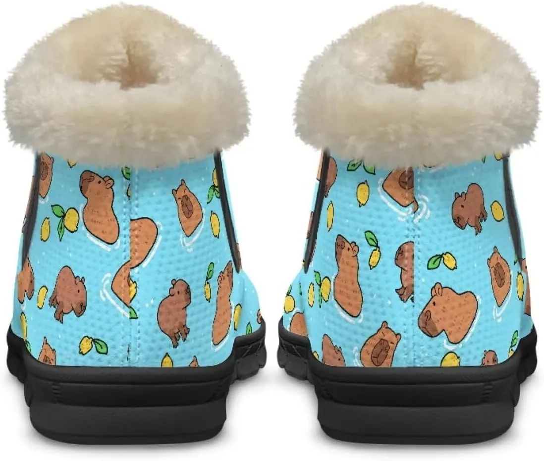 Binienty Womens Snow Boots Winte Fur Lined Cozy Warm Insulated Fuzzy Boots