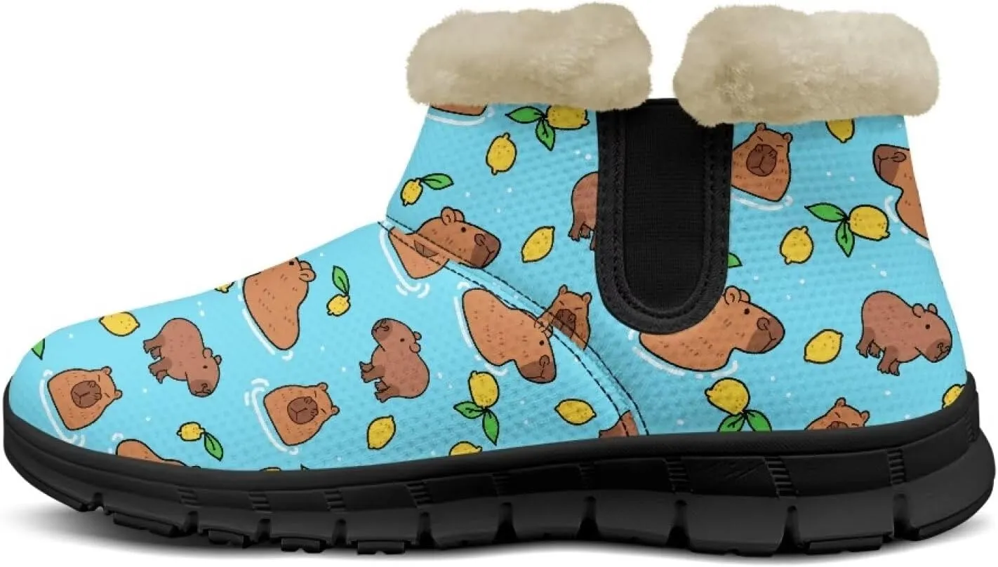Binienty Womens Snow Boots Winte Fur Lined Cozy Warm Insulated Fuzzy Boots