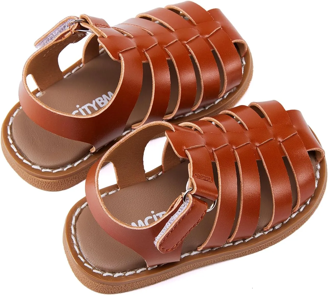 BMCiTYBM Baby Boy Girl Closed Toe Sandals Infant Summer First Walking Shoes Non-Slip Fisherman Sandals 6 9 12 18 24 Months