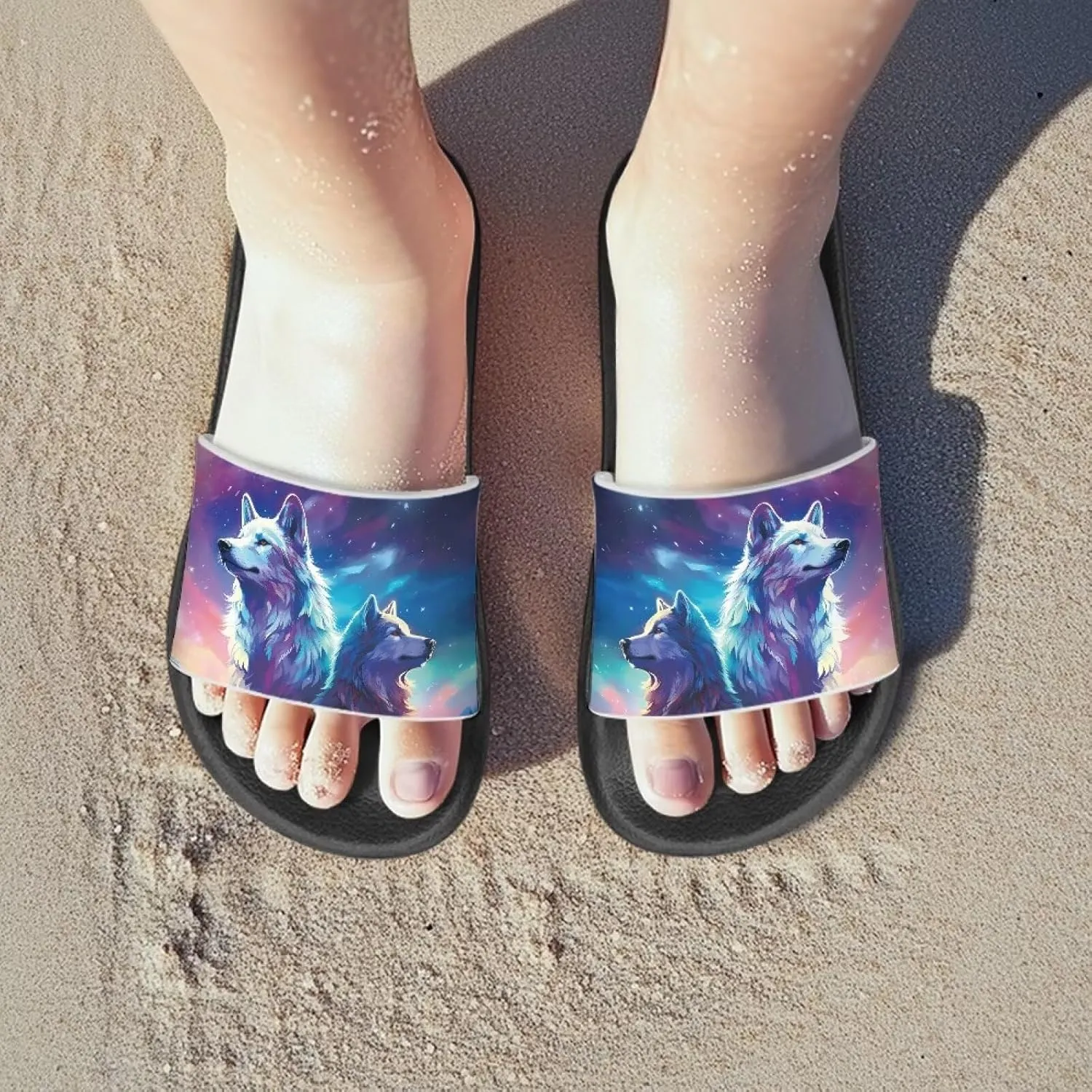 Boys Slides Sandal Non-slip Kids Pool Slides for Beach Lightweight