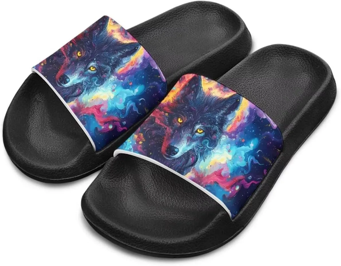 Boys Slides Sandal Non-slip Kids Pool Slides for Beach Lightweight