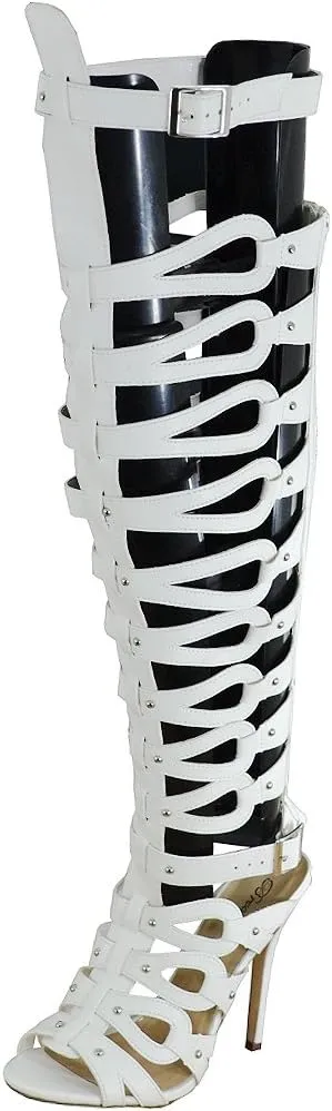 Breckelles Women's Diva-22 Gladiator Heels Sandals
