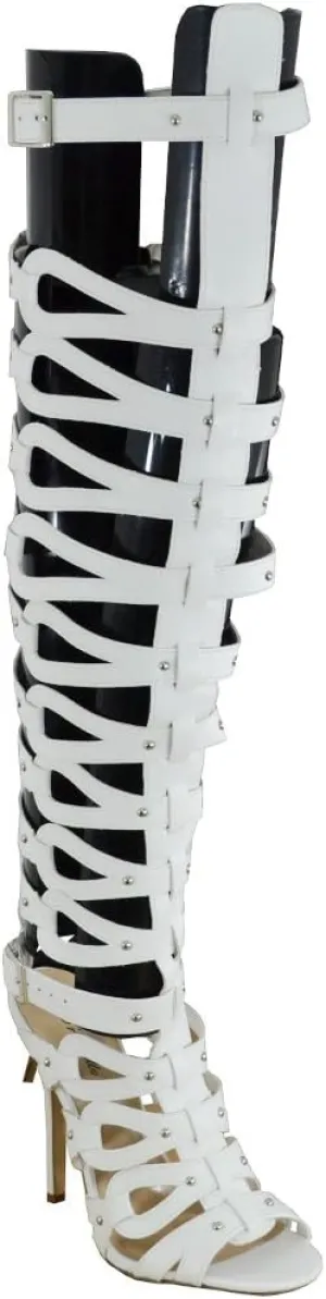 Breckelles Women's Diva-22 Gladiator Heels Sandals