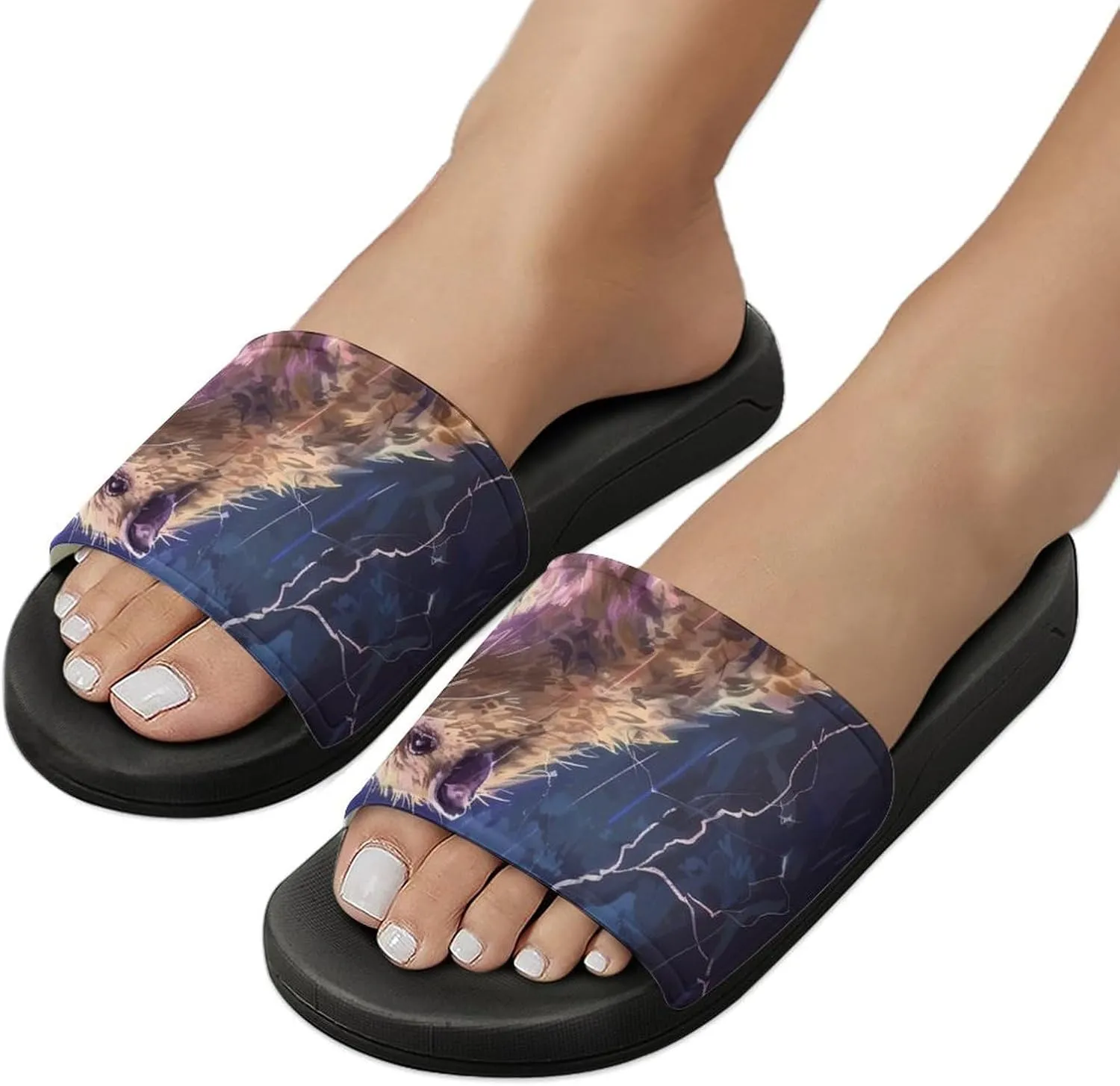 Capybara Thunder House Sandals Non Slip Slippers Quick Drying Bathroom Shower Shoes for Women Men