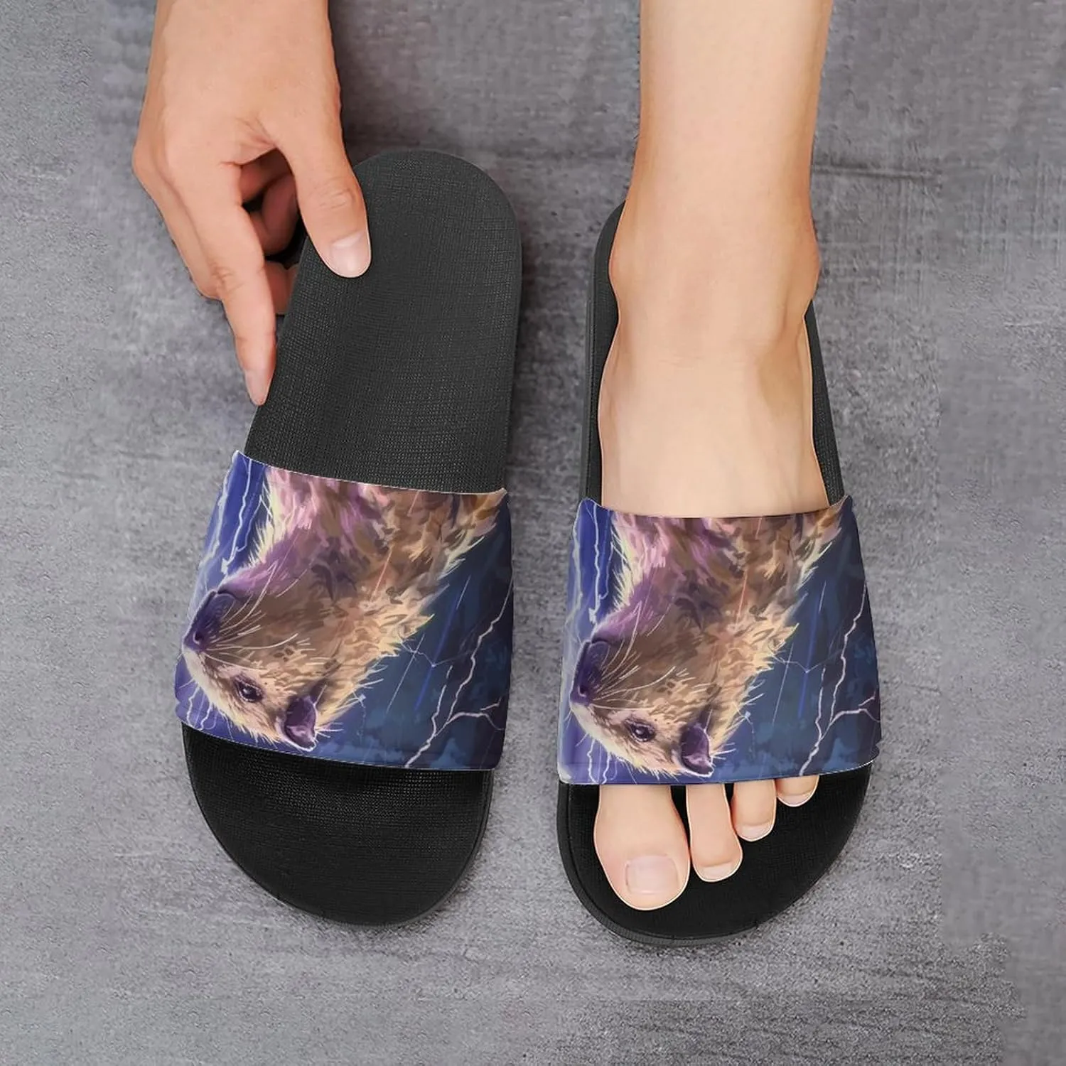Capybara Thunder House Sandals Non Slip Slippers Quick Drying Bathroom Shower Shoes for Women Men