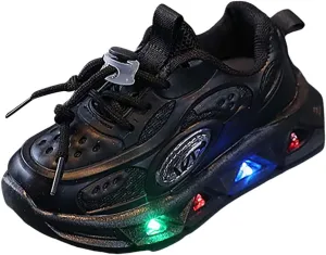 Cartoo𝐧 Illuminated Sneakers for Outdoor Sports and Running with Breathable Design Light Up Shoes for Toddler Girls