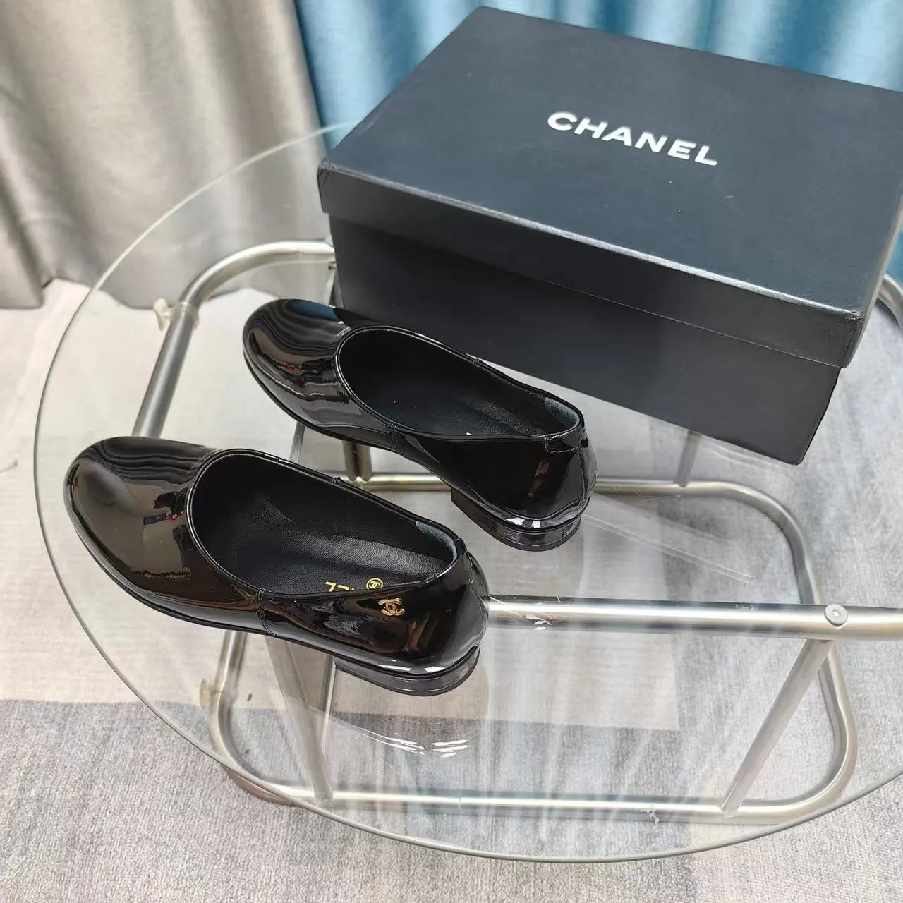 CC 25C Loafer Black Patent Calfskin