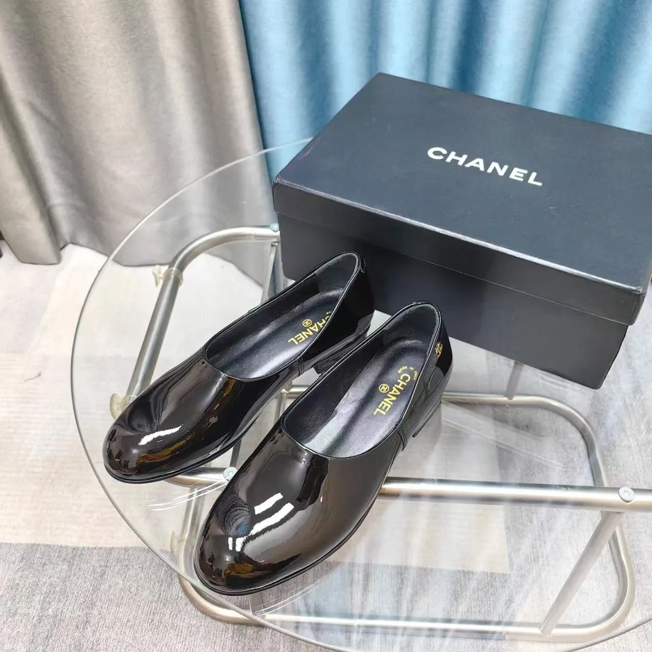 CC 25C Loafer Black Patent Calfskin