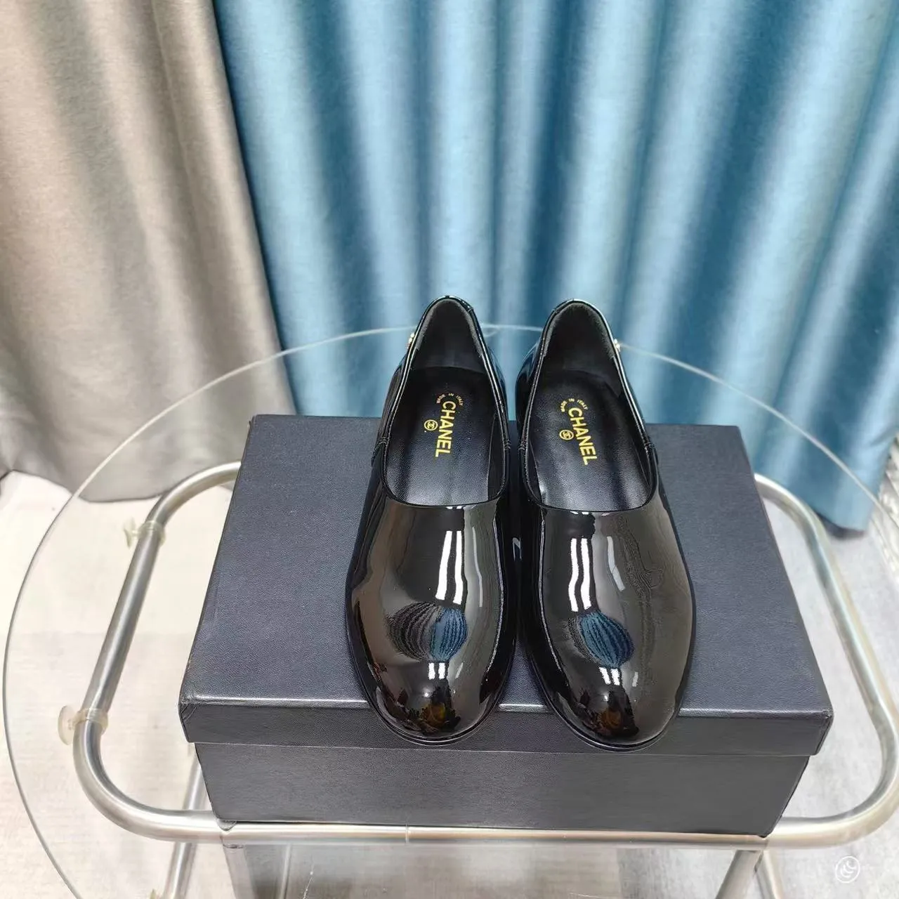 CC 25C Loafer Black Patent Calfskin