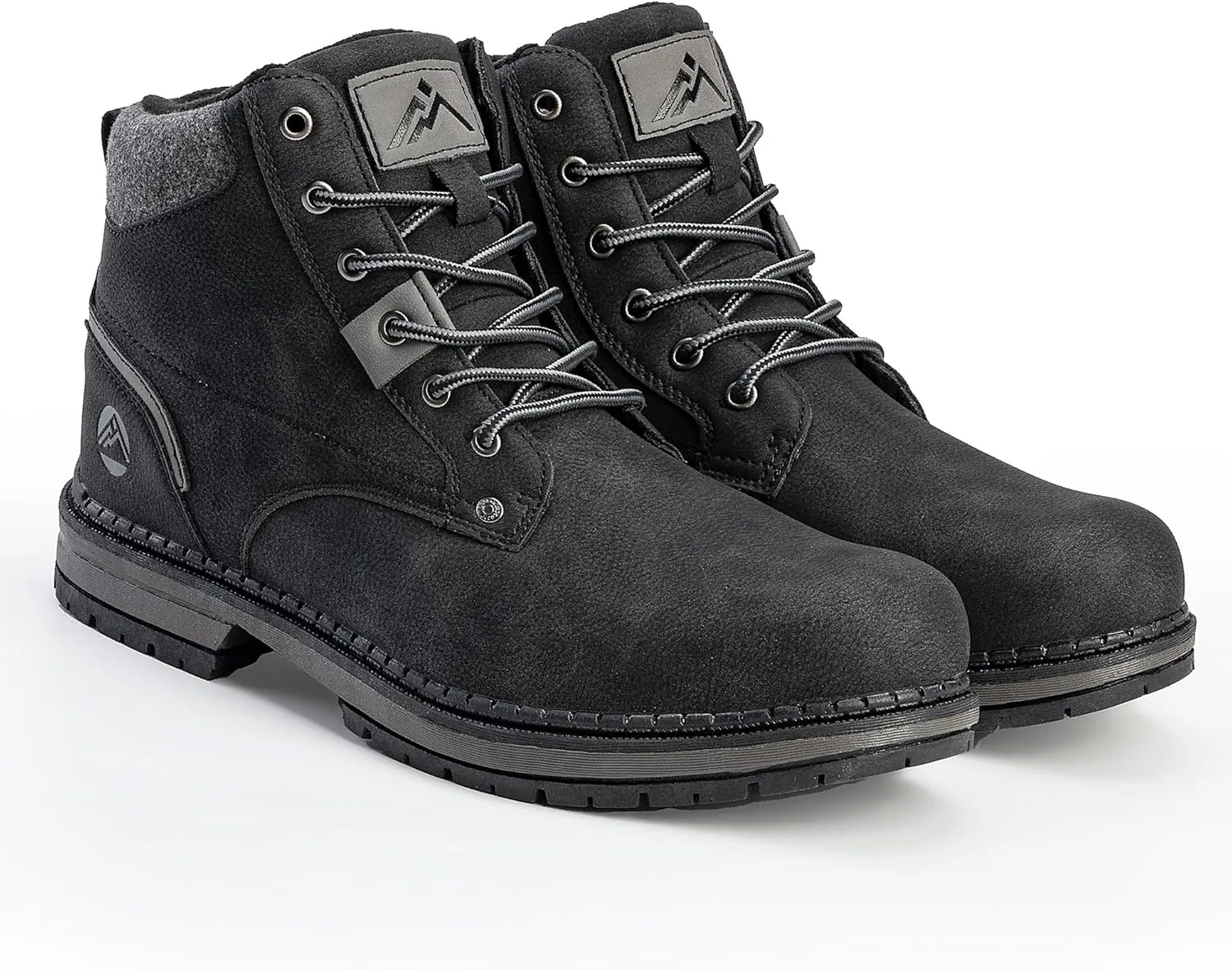 CC-Los Men's Winter Snow Boots with Sherpa Fleece Lining Waterproof Slip-Resistant Insulated Size 7.5-14