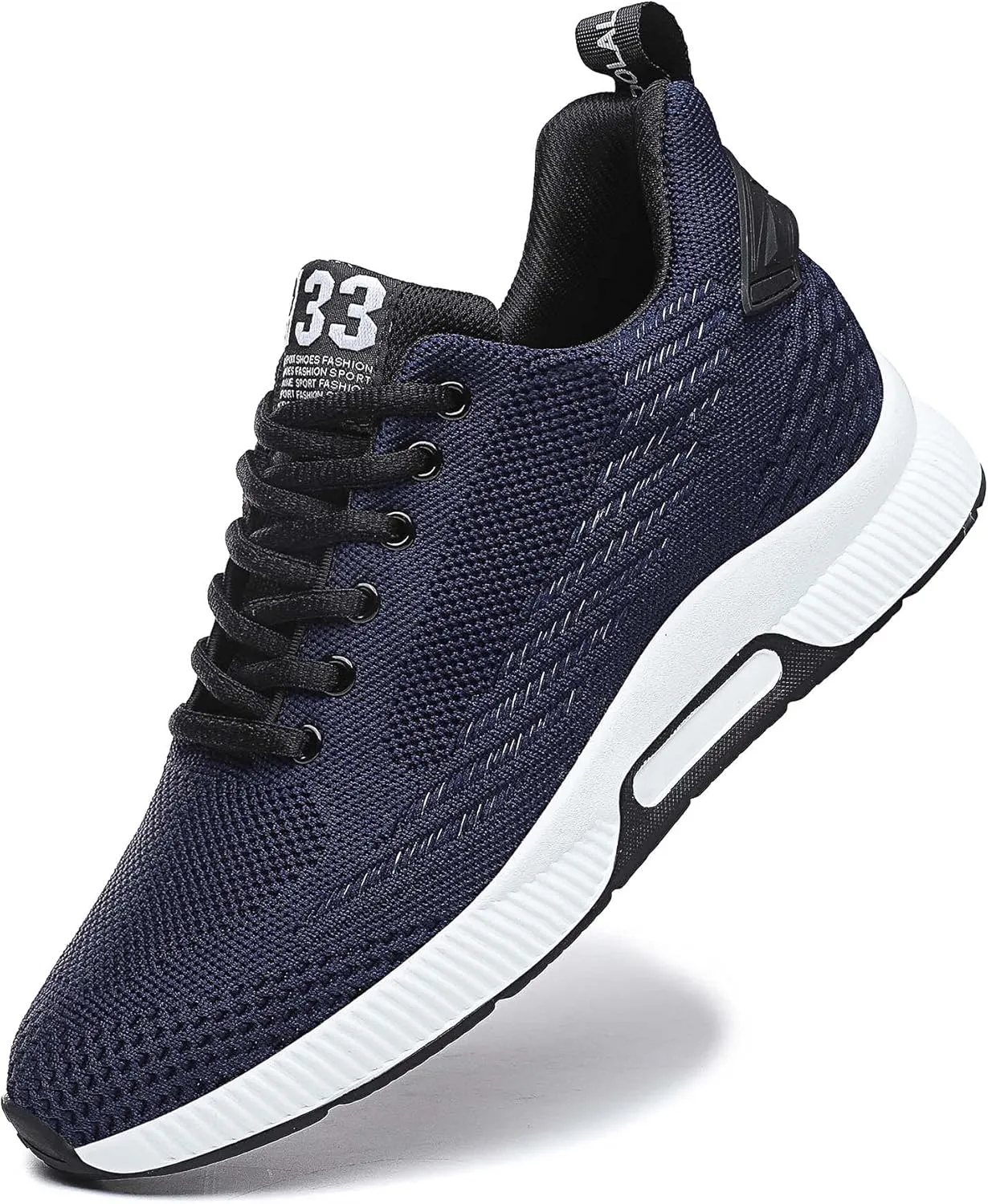 CERYTHRINA Men Elevator Sneakers Sports Shoes Invisible Height Increasing 2.36 Inches Taller Elevator Shoes Lace up Fashion Sneakers