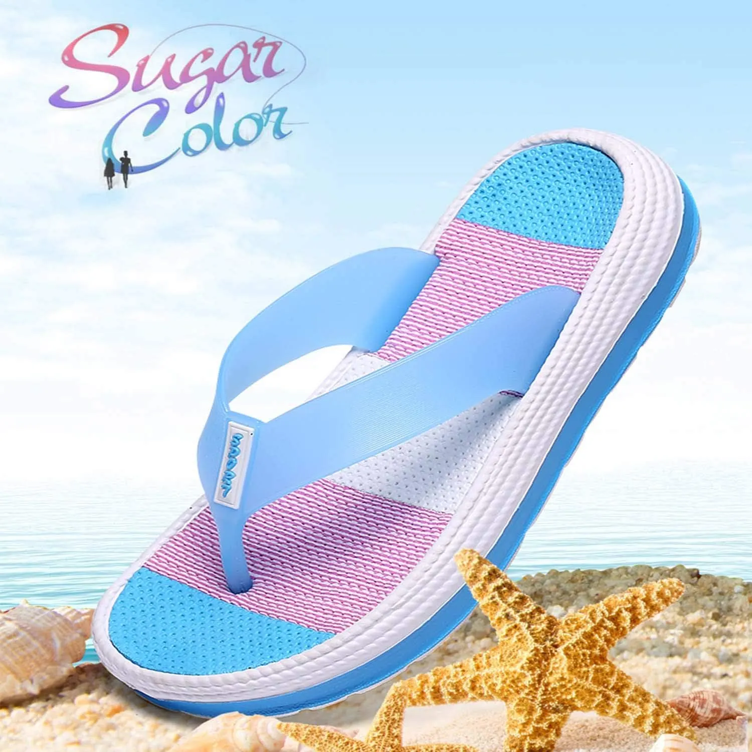 CERYTHRINA Women's Flip Flops Thong Sandals Quick Dry Beach Slippers Shower Slides Walking Shoes