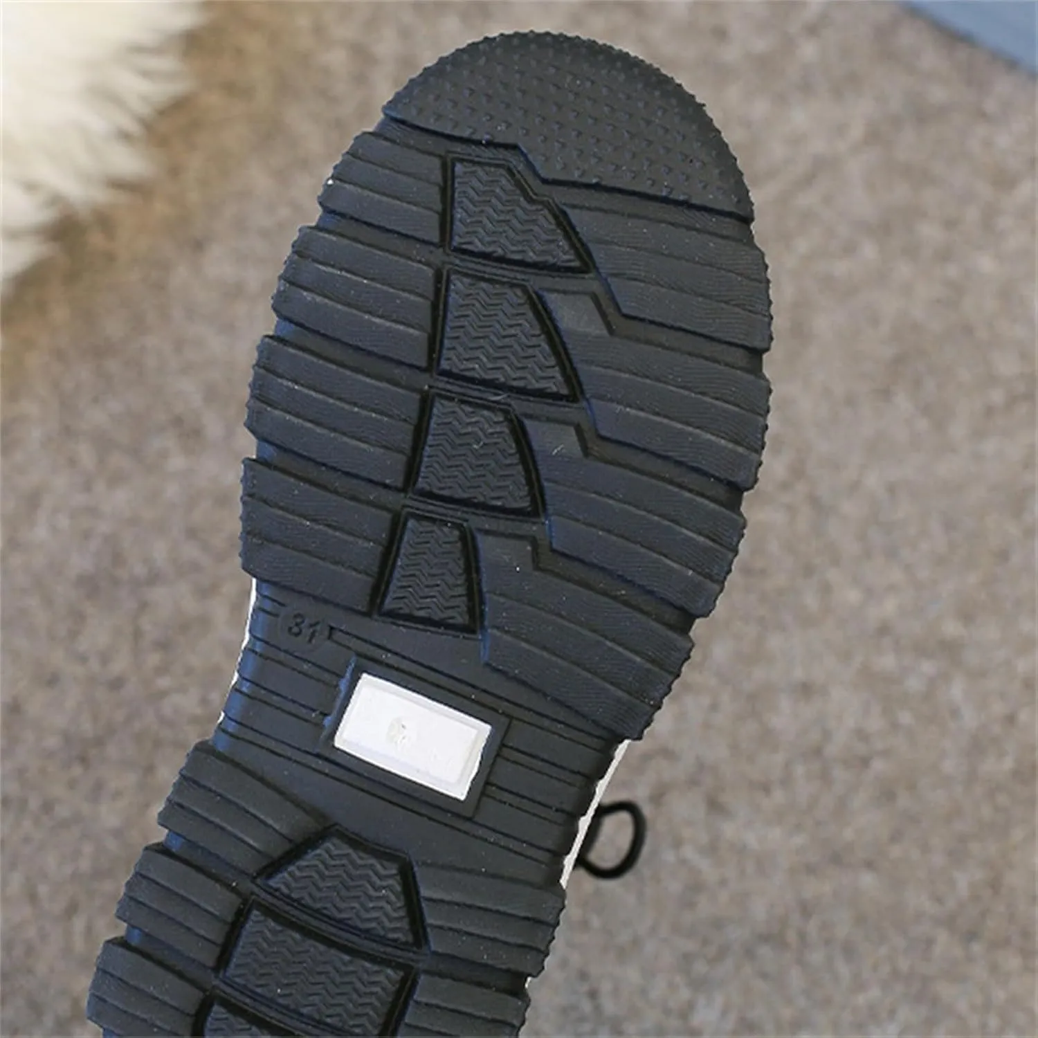 Childrens Thick Snow Boots Kids Fashion Outdoor Ski Shoes Winter 𝐖aterproof Comfy Warm Leather Flat Booties Ankle