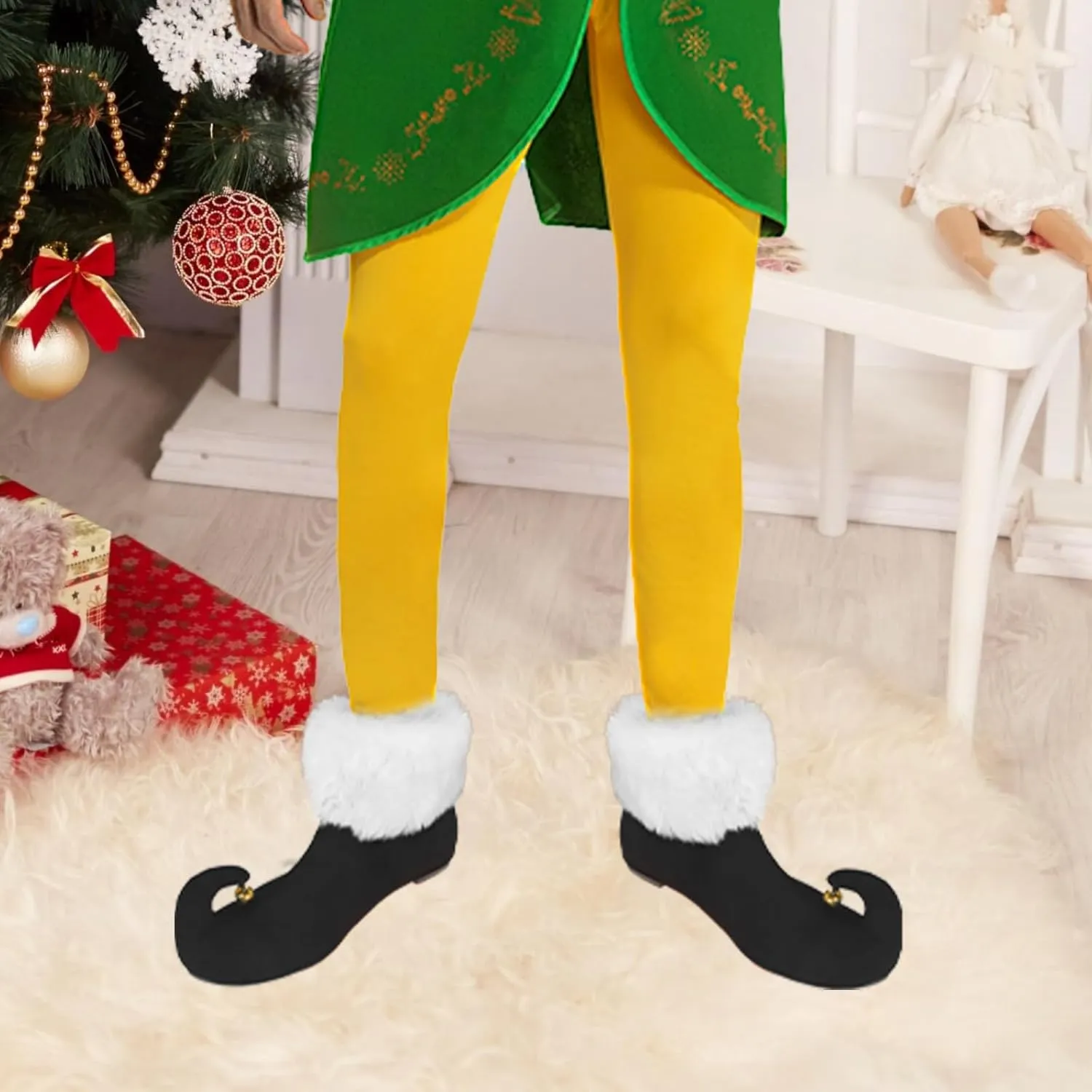 Christmas Costume Shoes,Halloween or Christmas Party, This B Boots for Men or Women Great Gift.