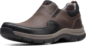 Clarks Mens Walpath Step Leather Waterproof Slip-On Sneakers