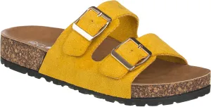 CLOVERLAY Women's Slide Sandals Casual Cork Footbed Platform Sandals Open Toe Slides