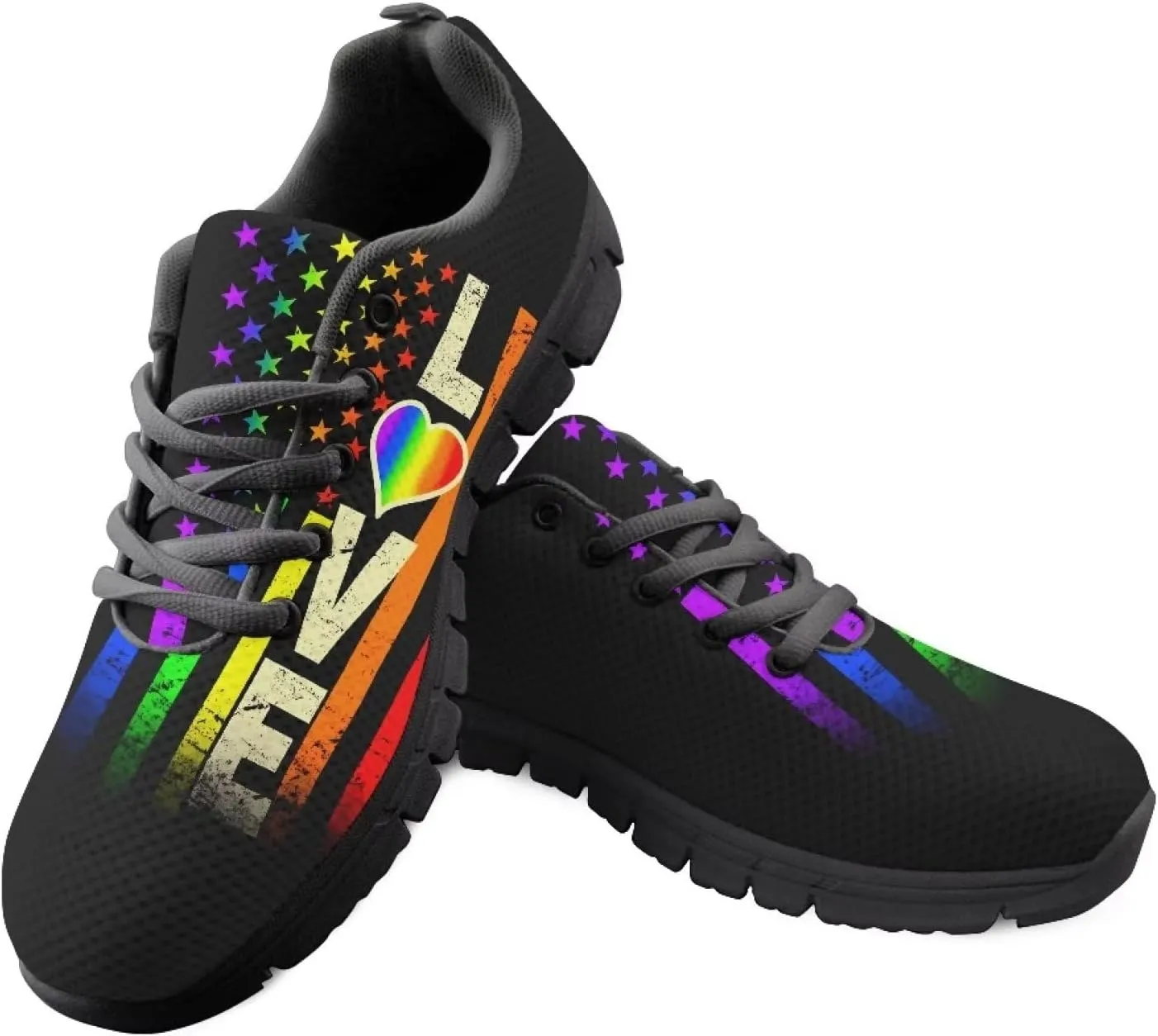 Coloranimal Gym Sports Athletic Trail Sneakers Comfort Go Easy Walking Lace-up Footwear…