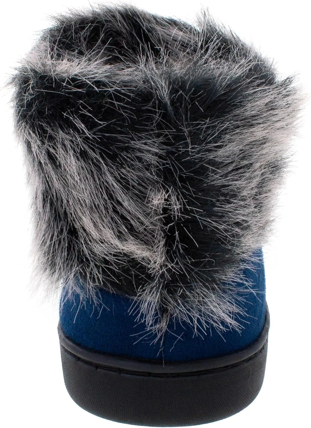 Comfy Feet Womens NCAA Faux Sheepskin Furry Top Indoor Outdoor Slippers