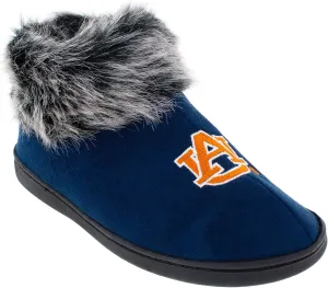 Comfy Feet Womens NCAA Faux Sheepskin Furry Top Indoor Outdoor Slippers
