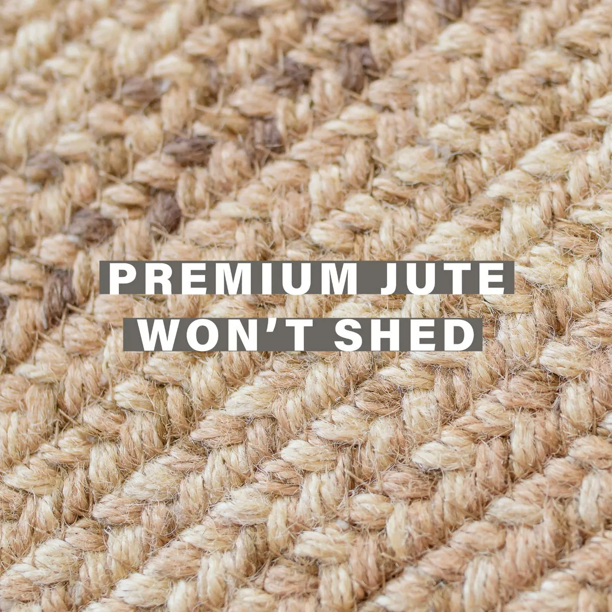 Cookie Dough Brown Jute Braided Rug