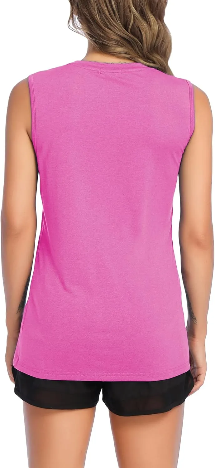 COOrun Women's Sleeveless Athletic Shirts Lightweight Sports Shirt Quick Dry Yoga Tank Tops Muscle Tank