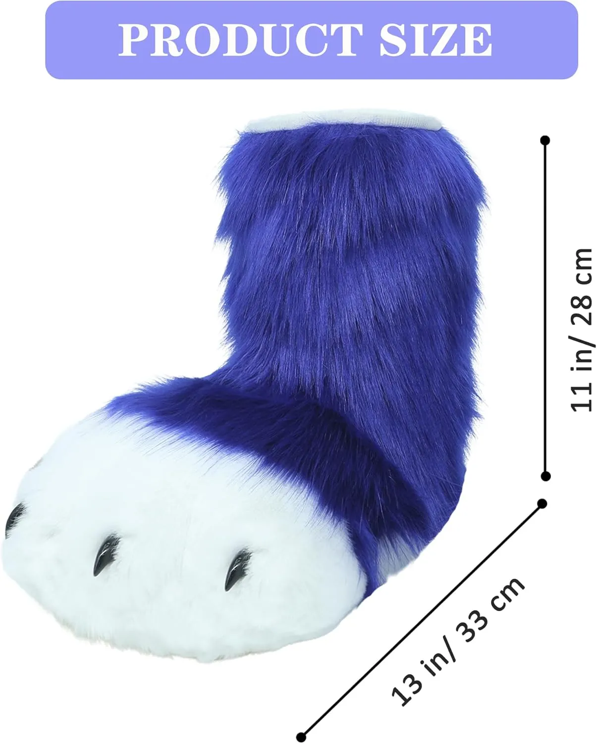 Cosplay Animal Cat Wolf Dog Fox Fursuit Feet Paw Claw Shoes Furry Boots Costume Accessories for Adult
