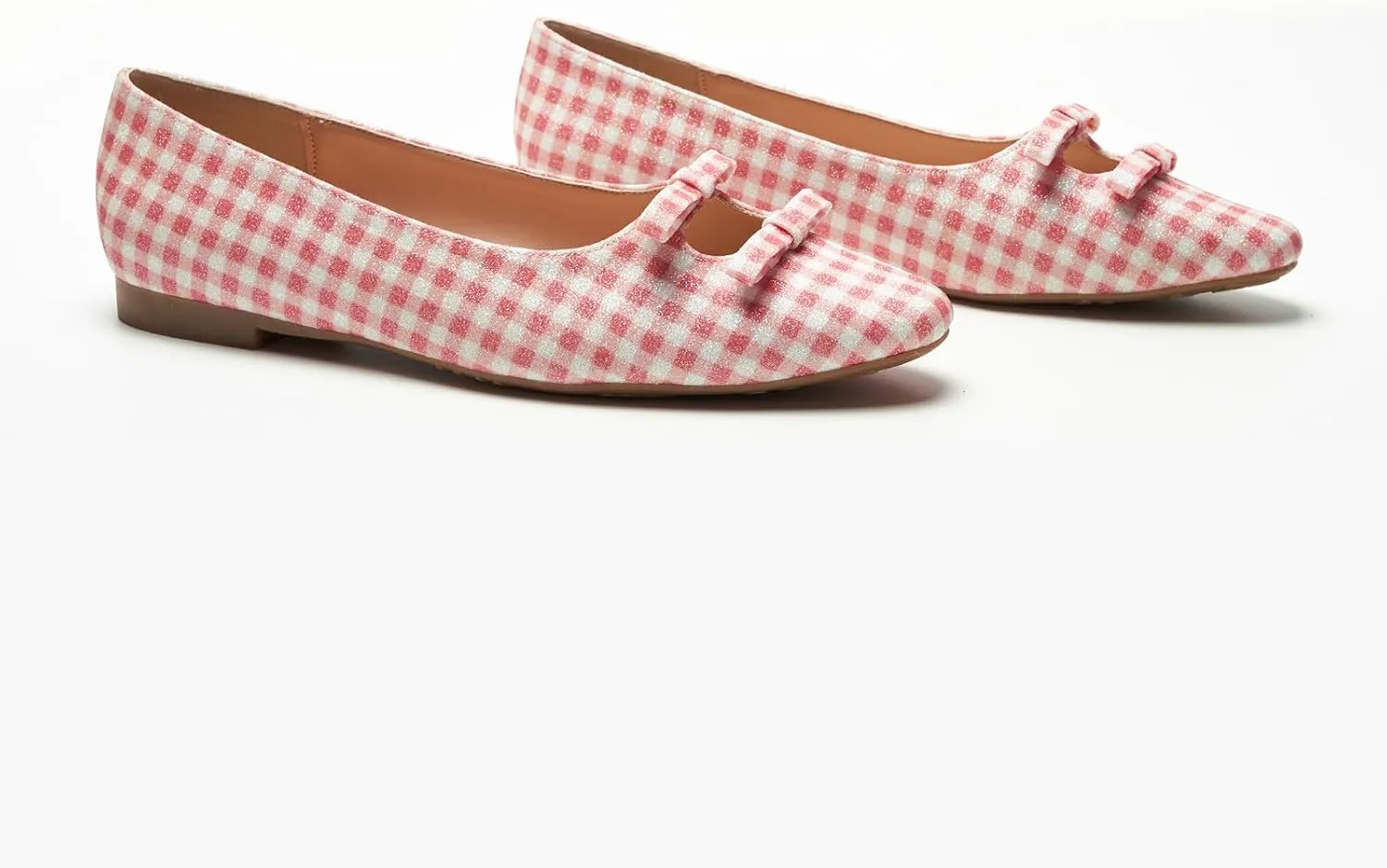C.Paravano Women's Ballet Flats Bowknot Hollow-Out Design Round Toe Dress Shoes for Women Comfortable Business Office Work Casual Shoes