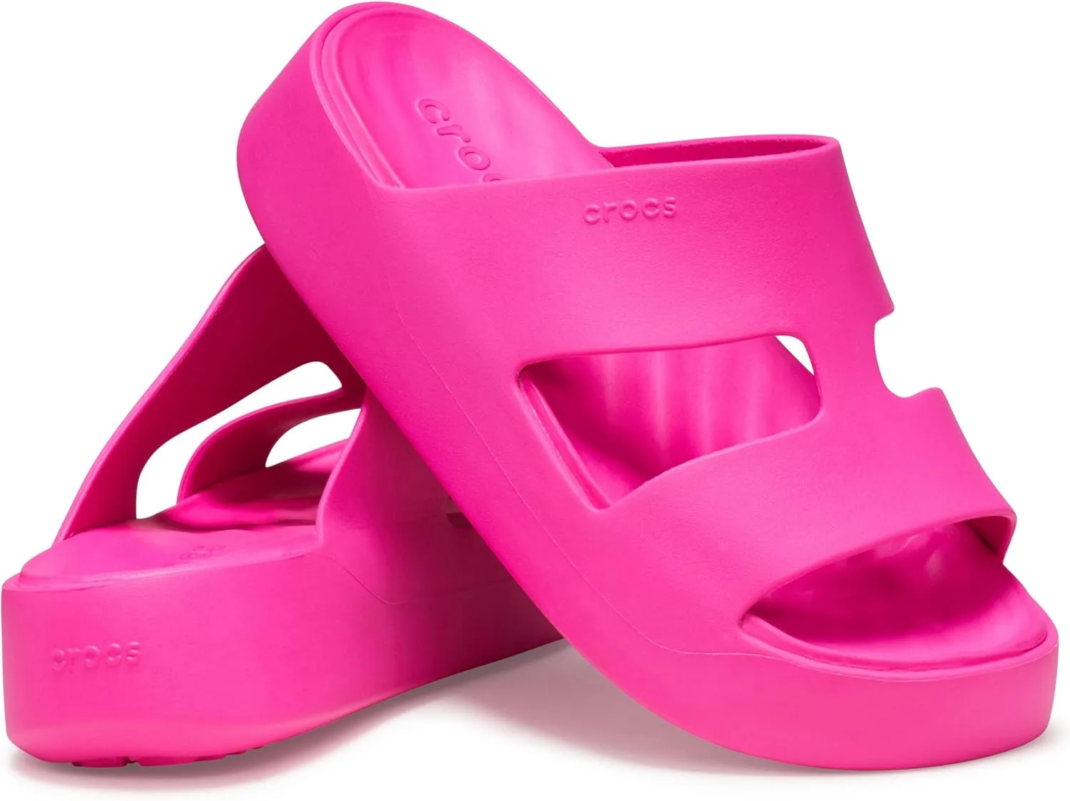 Crocs Women's Getaway Platform H-Strap Sandals, Wedge Sandals for Women