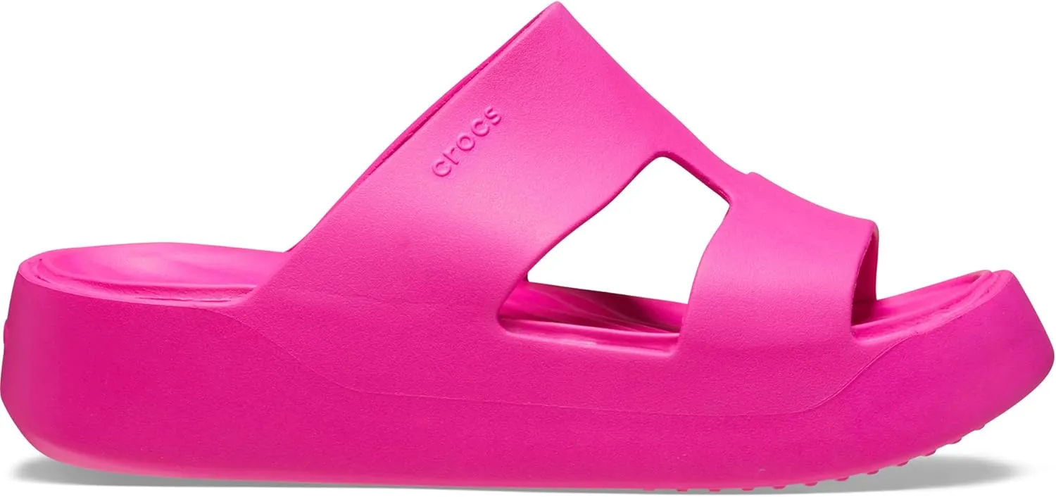 Crocs Women's Getaway Platform H-Strap Sandals, Wedge Sandals for Women