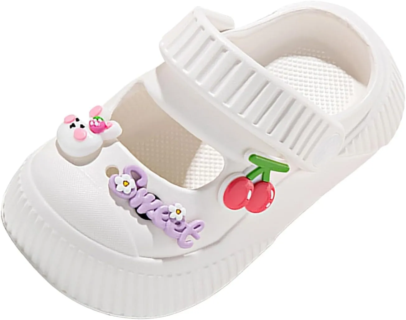 Cute Cushioned Slides for Kids Cartoon Slippers Soft Lightweight Cloud Sandals for Indoor Outdoor Beach Shoes