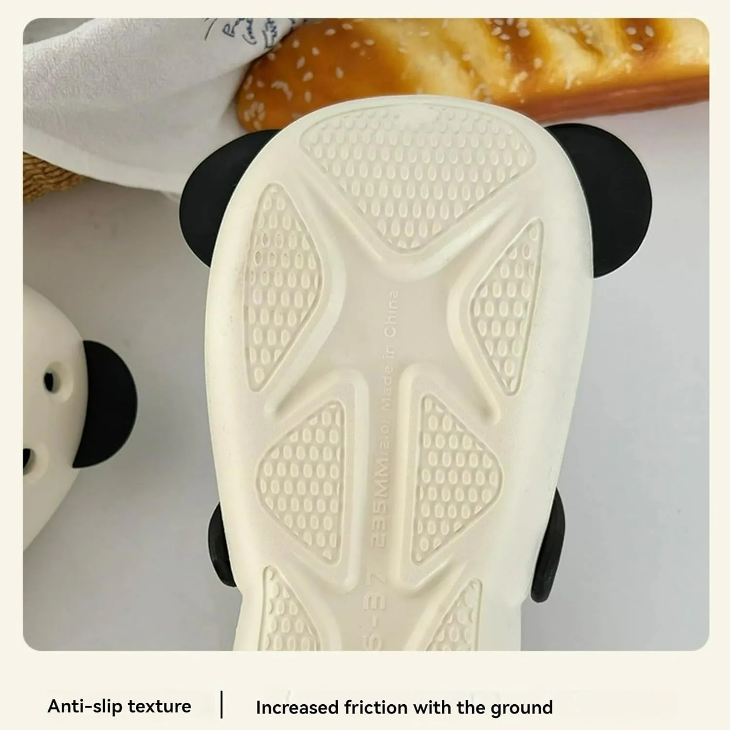 Cute Panda Parent-Child Thick Sole Slippers Women Clogs with Hole EVA Y2K Platform Height Increase Outdoor Travel Beach Sandals